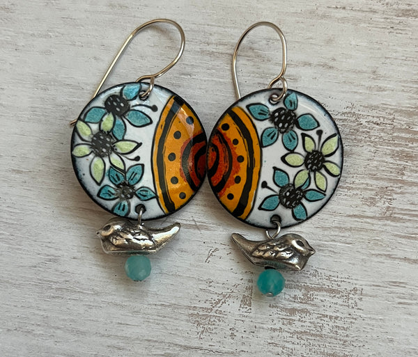 Bird on a Wire Earrings