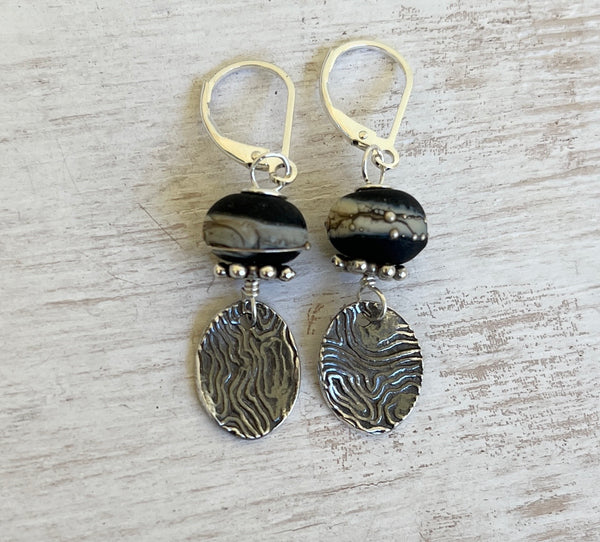 Thumbprint earrings