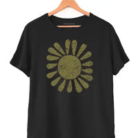 Black Sun Print Tee