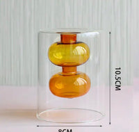 Mid Century Glass Amber