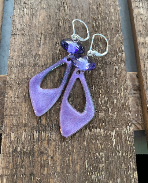 Purple passion earrings