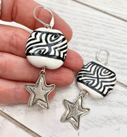 Kenyan star earrings