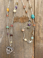 Peace and love necklace