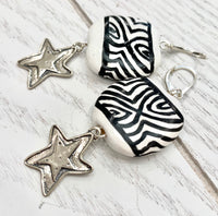 Kenyan star earrings