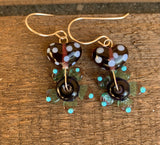 Hearts and flowers earrings