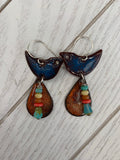 Boho bird earrings